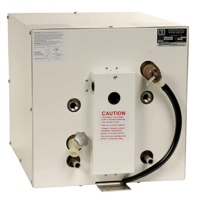 Whale Seaward 11-Gallon 120V Hot Water Heater With Front Heat Exchanger – White Epoxy Finish (1500W) – F1100W 1