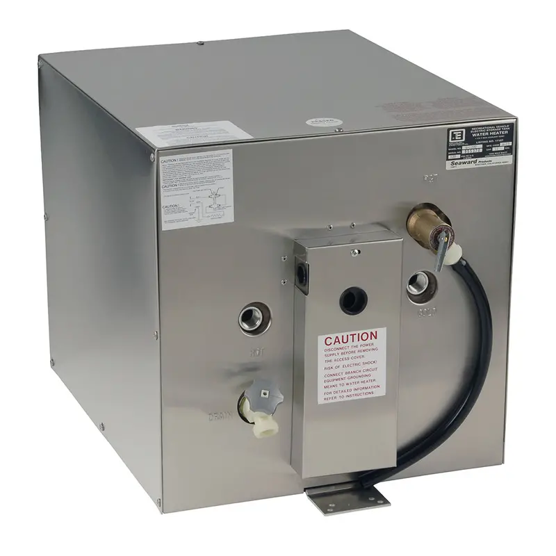 Whale Seaward 11-Gallon Stainless Steel Hot Water Heater With Rear-Mount Heat Exchanger – 240V, 1500W [S1250] 1