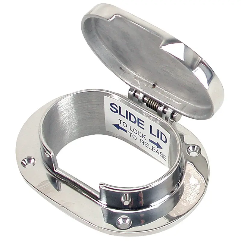 Whitecap 3-7/8" X 2-1/2" Chain And Rope Deck Pipe With Fixed Opening [6008Hc] 1