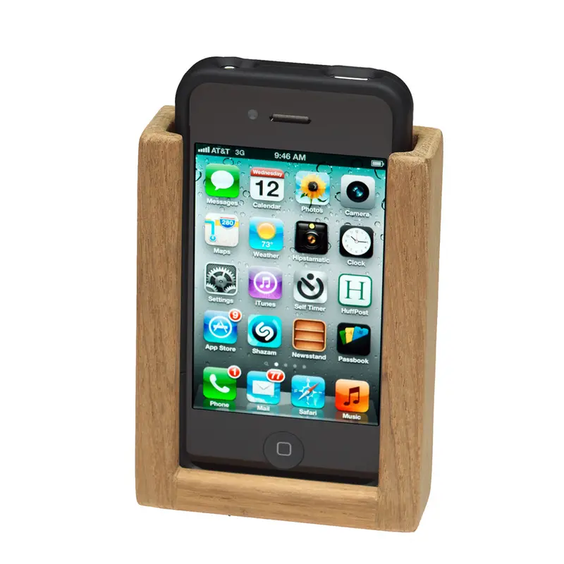 Whitecap Teak Iphone Mount – Marine-Grade Smartphone Rack 1