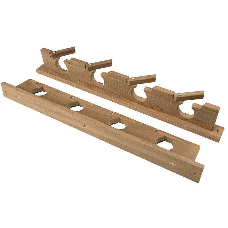 Whitecap Teak Lock-In Four-Rod Rack – Secure Retention System For Onboard Storage (Model 60620) 1