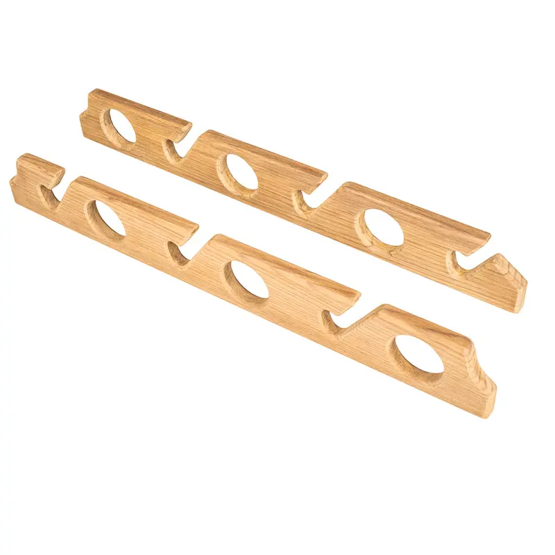 Whitecap Teak Six-Rod Fishing Rod Storage Rack – Dual-Mount, Space-Efficient Design (Model 60614) 1
